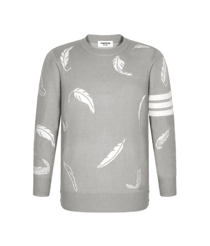 THOM BROWNE 톰브라운 나뭇잎 울캐시 니트 2COLOR