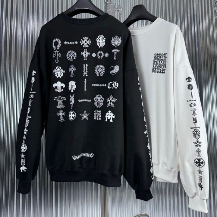 CHROME HEARTS 크롬하츠 올로고 기모 맨투맨