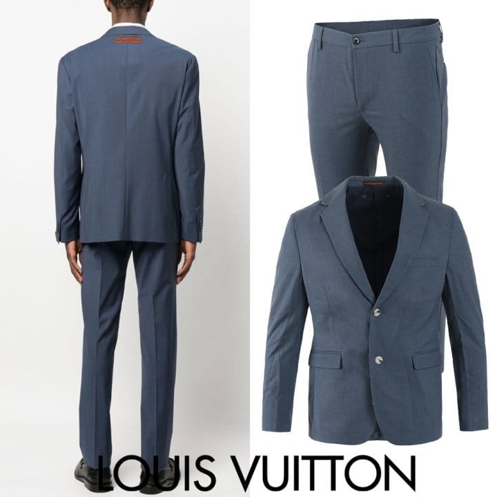 LOUIS VUITTON 루이비통 레더패치 백로고 싱글 슬림슈트