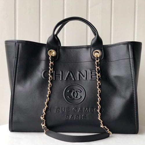 CHANEL 샤넬 가죽 쇼핑백 39CM AS66941
