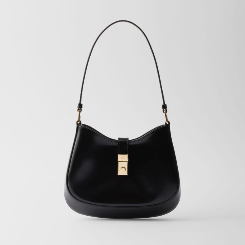 PRADA 프라다 클레오 브러쉬드 가죽 숄더백 1BC169 2COLOR