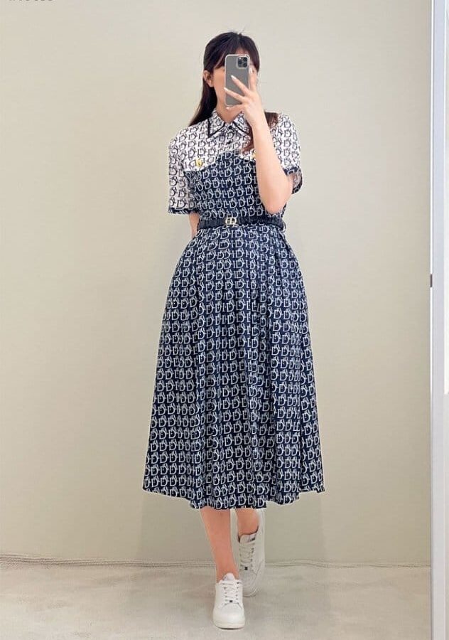 DIOR 디올 나염 원피스