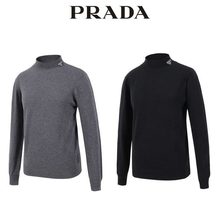 PRADA 프라다 반목폴라 니트