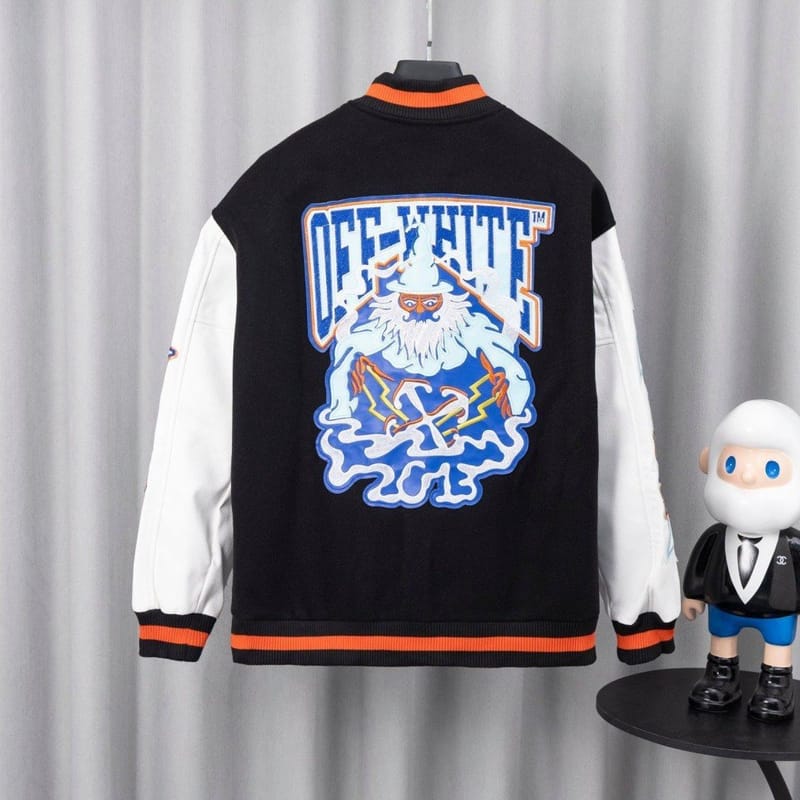 OFF-WHITE 오프화이트 그래픽 바시티 자켓