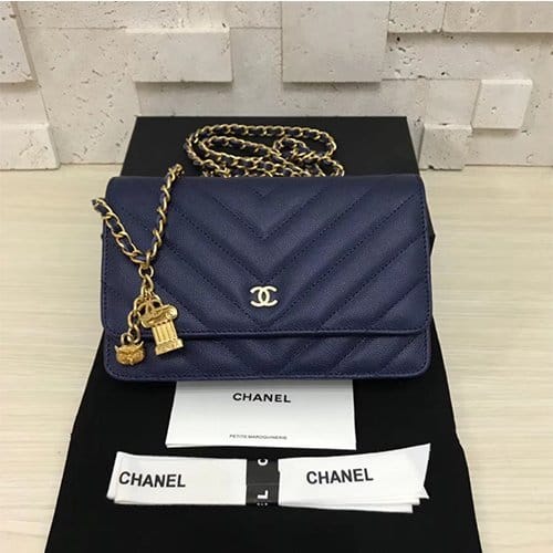 CHANEL 샤넬 쉐브론 WOC A33814-8