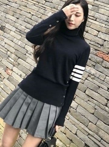 THOM BROWNE 톰브라운 기본 폴로 니트 2COLOR