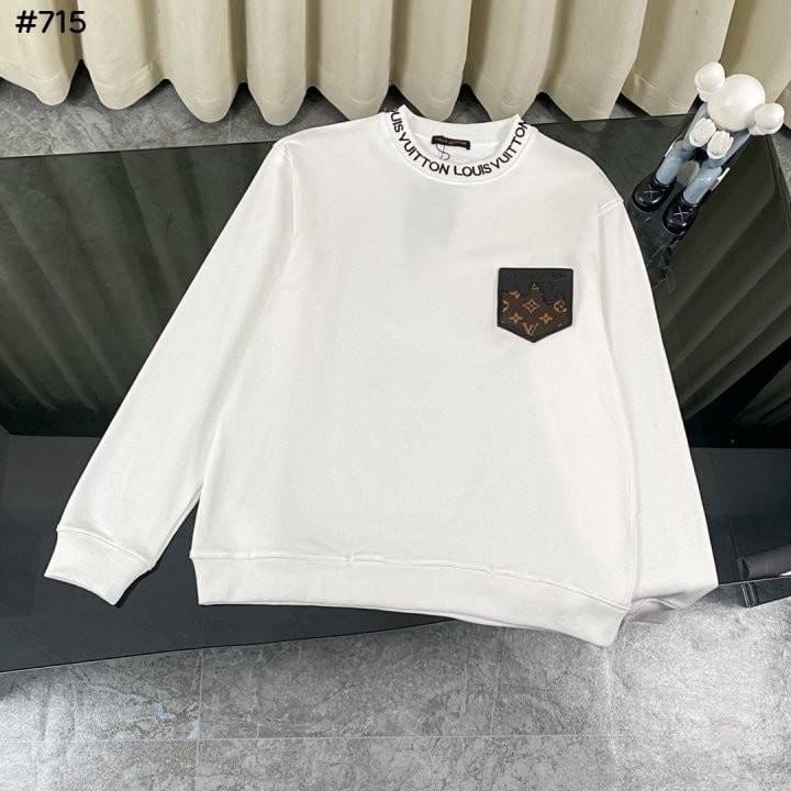 LOUIS VUITTON 루이비통 FW 가죽 패치 자수 라운드 맨투맨 2COLOR