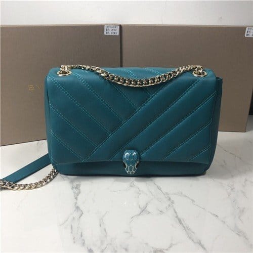 BULGARI 불가리 세르펜티 카보숑 라지 숄더백 BV287984-4