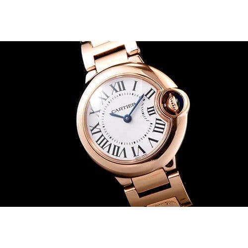 CARTIER 까르띠에 발롱블루 28mm 쿼츠-37 W69002Z2