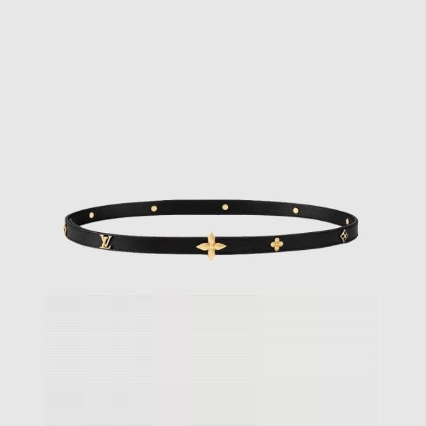 LOUIS VUITTON 루이비통 미니 플라워그램 스터드 벨트 M4281U (금장/은장)