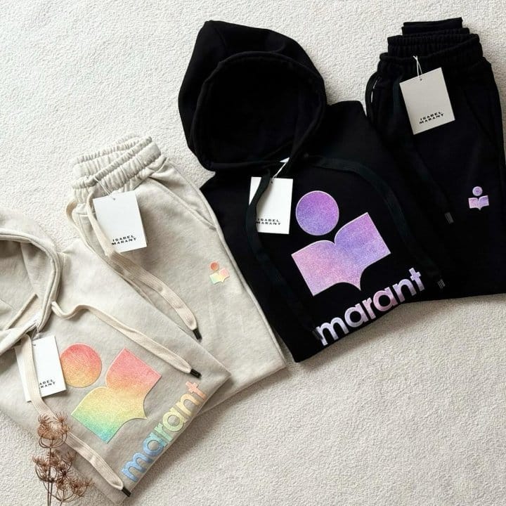 ISABEL MARANT 이자벨마랑 만셀 그라데이션 후드 & 펜츠 세트