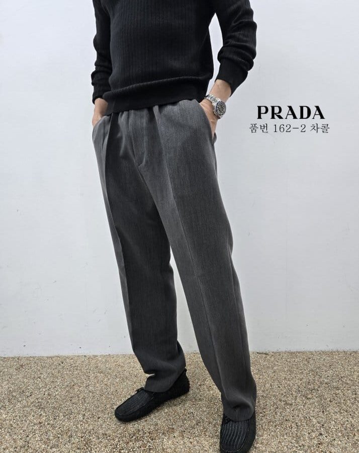 PRADA 프라다 와이드 반밴딩 슬렉스 3COLOR