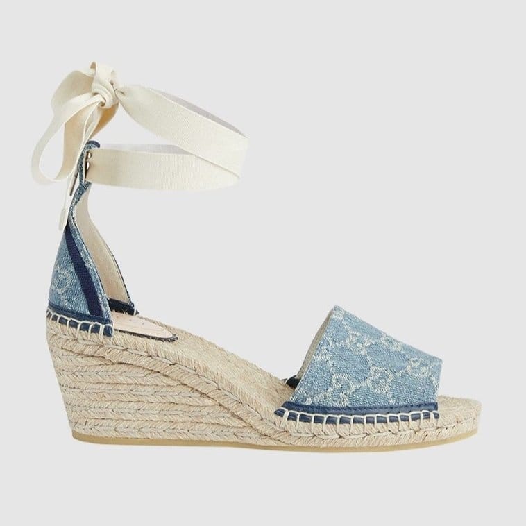 GUCCI 구찌 여성용 샌들 GG 웨지 에스파듀 776846