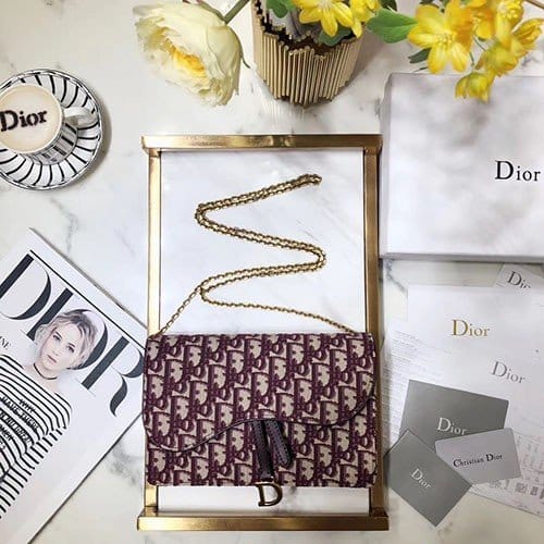 DIOR 디올 오블리크 체인 클러치 M9030 22CM