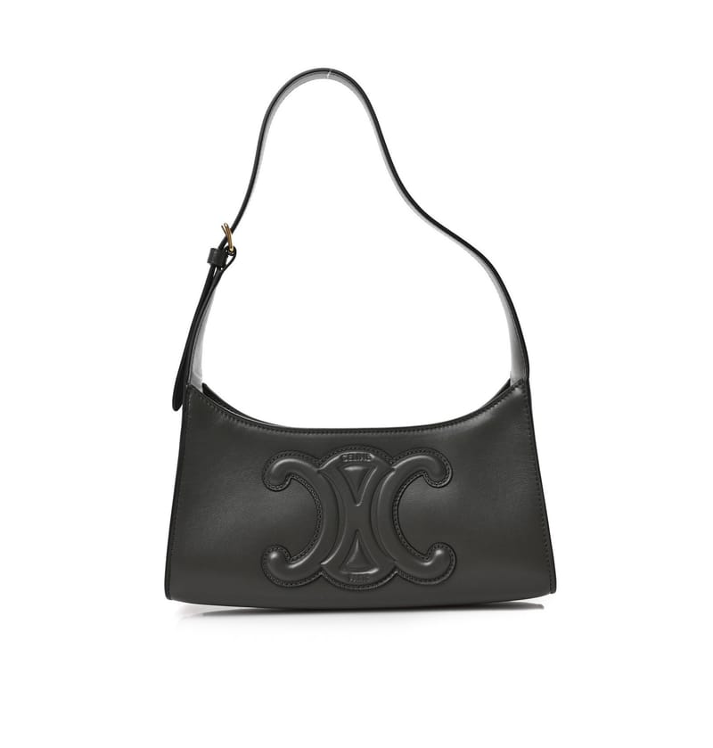 CELINE 셀린느 퀴르 트리오페 숄더백 블랙 198153