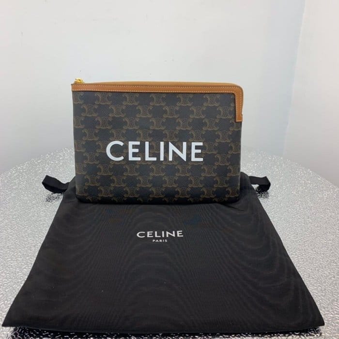 CELINE 셀린느 트리옹페 캔버스 클러치백 CELB0003 24CM