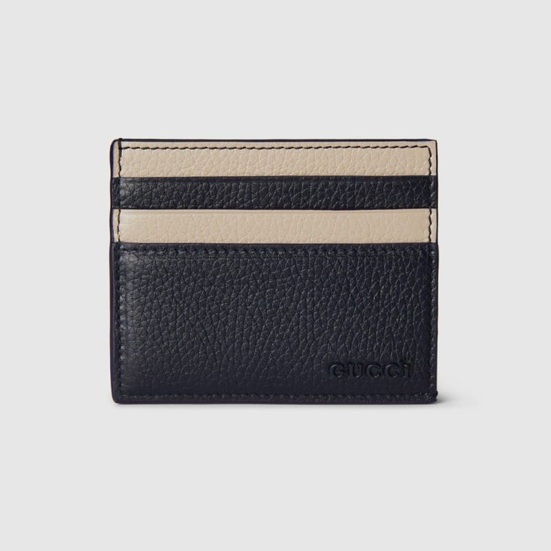GUCCI 구찌 로고 바이컬러 카드 케이스 817043