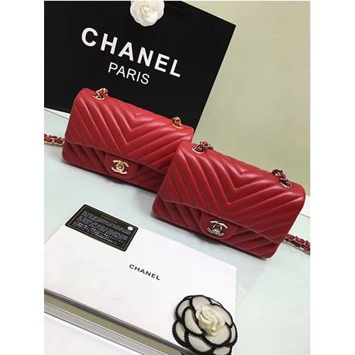 CHANEL 샤넬 쉐브론 클래식 뉴미니 A1119-3 (금장/은장)