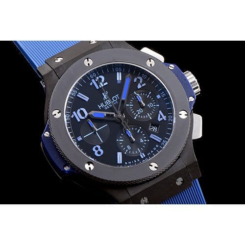 HUBLOT 위블로 빅뱅-8 올블랙 블루 301.CI.1190.GR