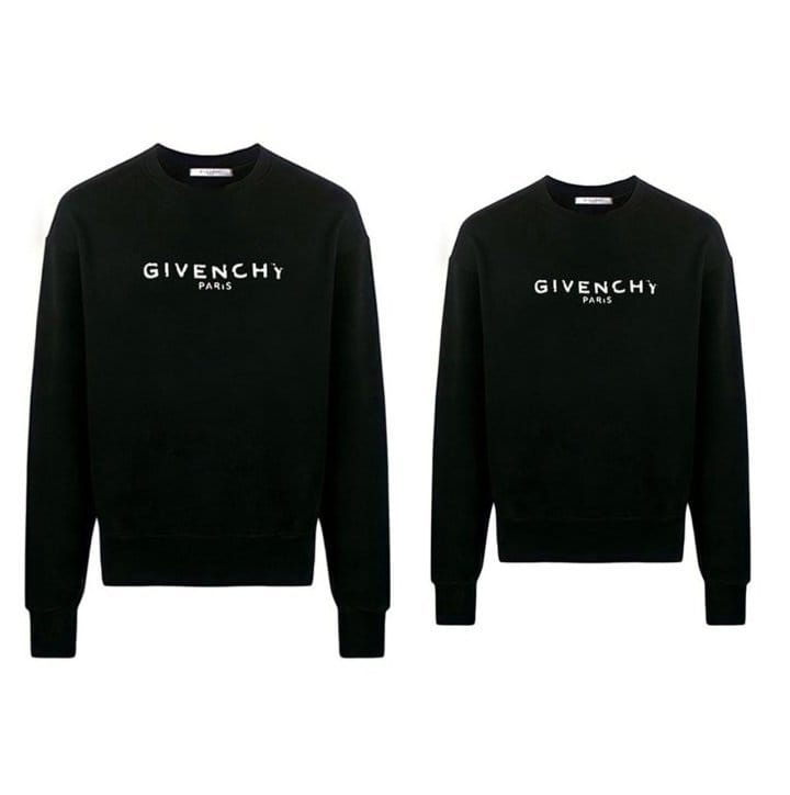 GIVENCHY 지방시 디스트레시드 빈티지로고 맨투맨