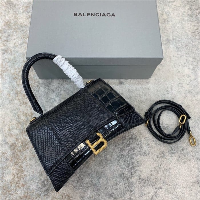 BALENCIAGA 발렌시아가 아워글래스 탑 핸들백 B1060