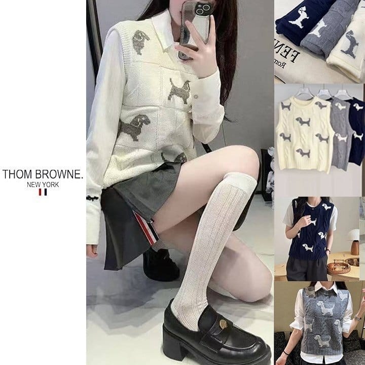 THOM BROWNE 톰브라운 탐앤탐 조끼