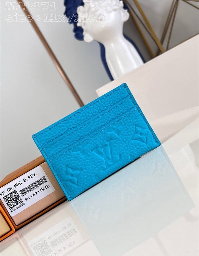 LOUIS VUITTON 루이비통 모노그램 터콰이즈 카드/명함지갑 M11471 2024/신상