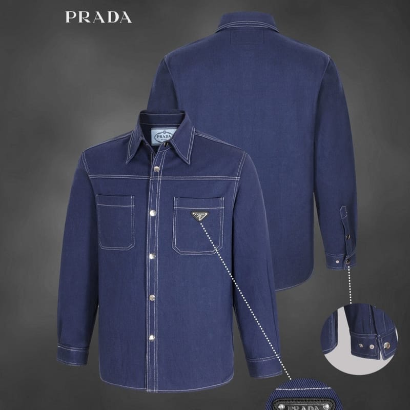PRADA 프라다 데님 남방 자켓