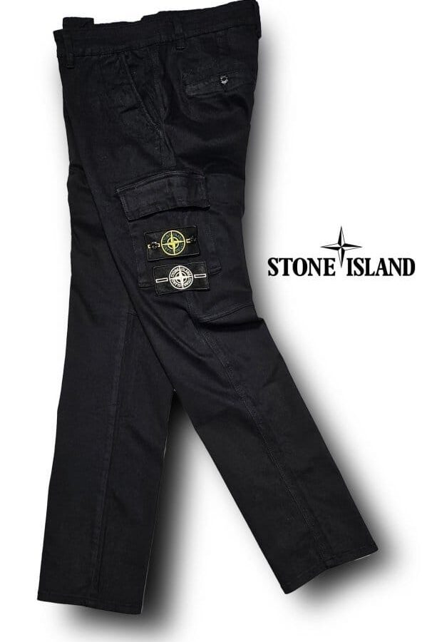 STONE ISLAND 스톤아일랜드 가먼트다이 워시드 와팬 스판 카고 팬츠