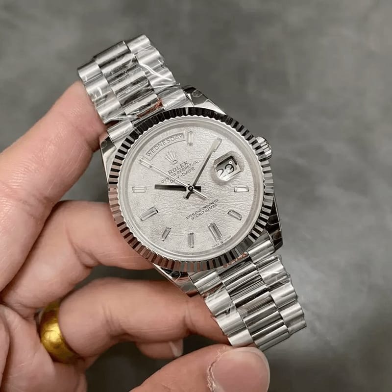 ROLEX 로렉스 데이데이트 운석 다이얼 바게트다이아 40mm V3(텅스텐 헤비 버전) 228239