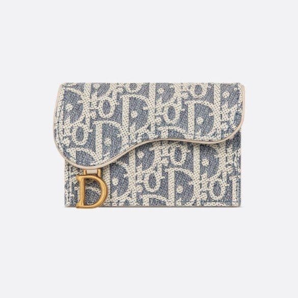 DIOR 디올 Saddle Bloom 카드 지갑 S5611