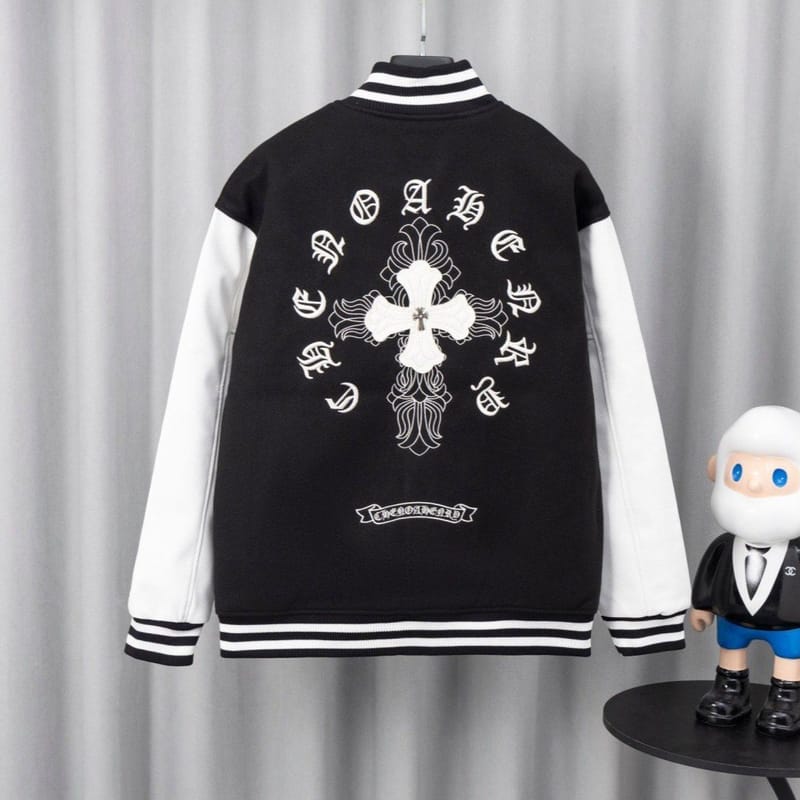 CHROME HEARTS 크롬하츠 크로스 바시티 자켓