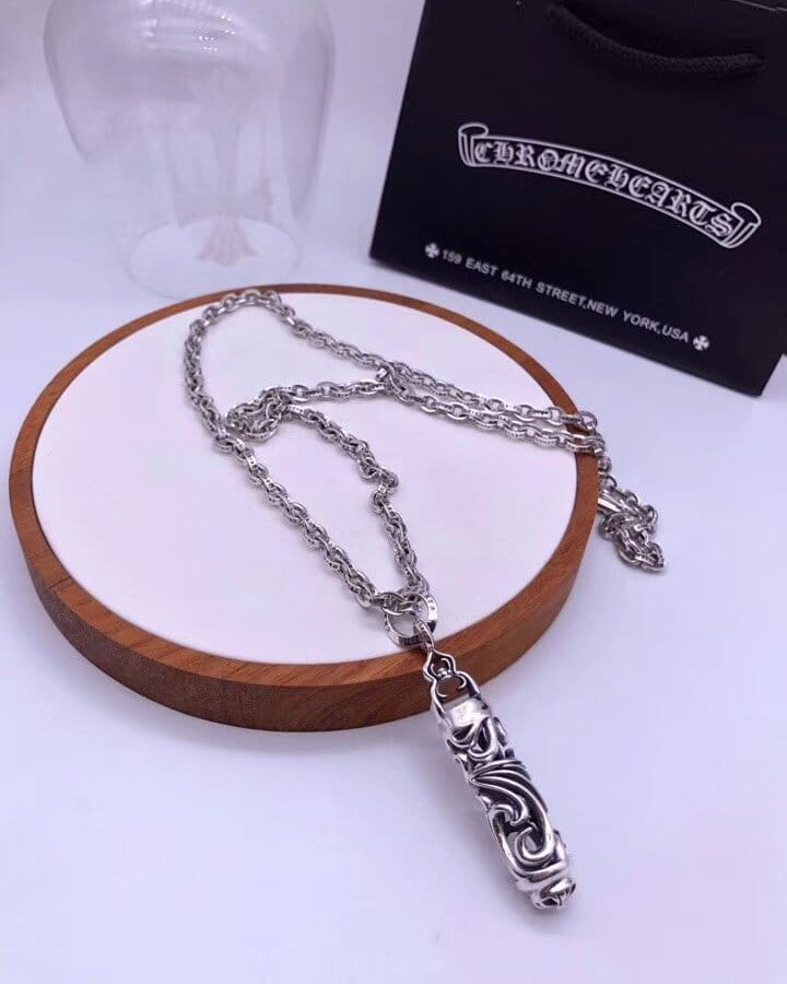CHROME HEARTS 크롬하츠 남녀공용 925실버 목걸이 65cm