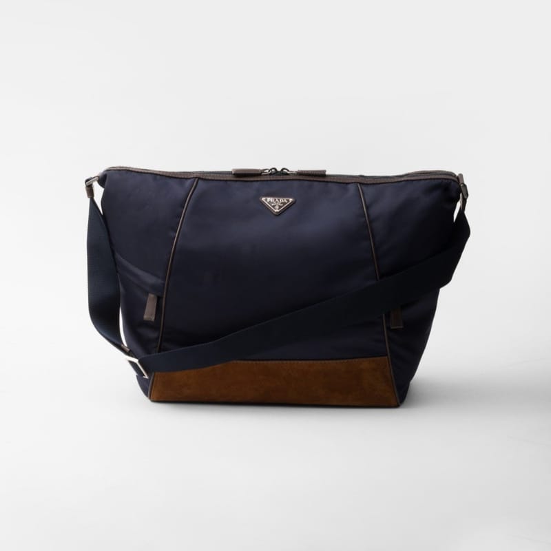 PRADA 프라다 리나일론 및 가죽 숄더백 2VH180