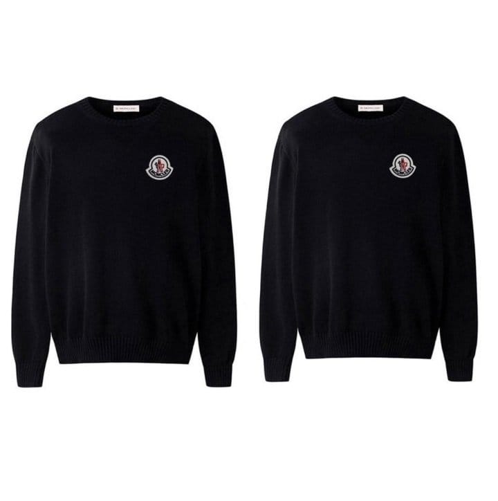 MONCLER 몽클레어 클래식 빅패치 울니트