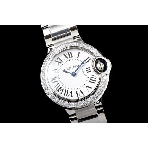 CARTIER 까르띠에 발롱블루 28mm 쿼츠-36 W4BB0015