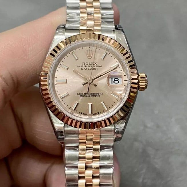 ROLEX 로렉스 레이디 데이저스트 RG 다이얼 콤비 28mm 279171