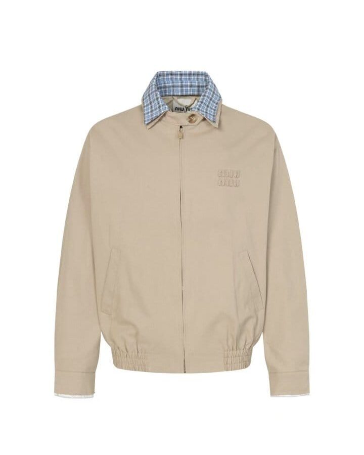 MIUMIU 미우미우 포플린 블루종 자켓