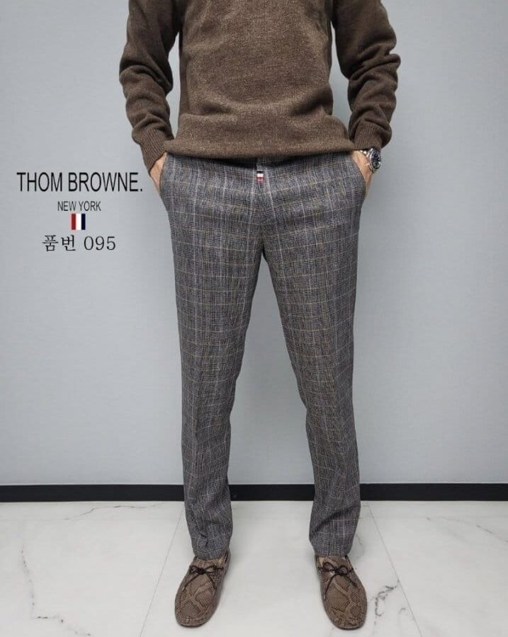 THOM BROWNE 톰브라운 체크 슬렉스