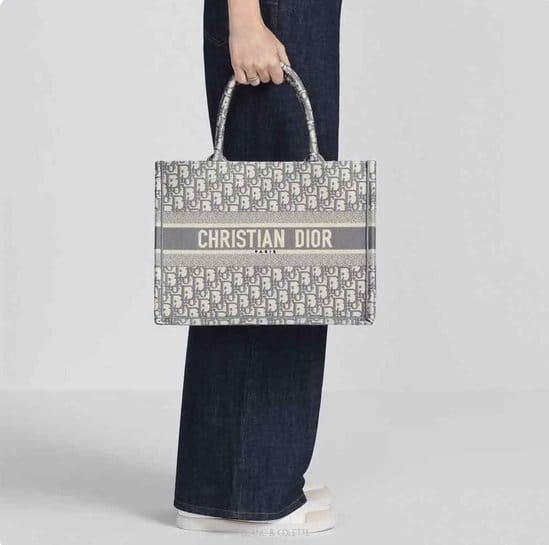 DIOR 디올 오블리크 북토트백 미디움