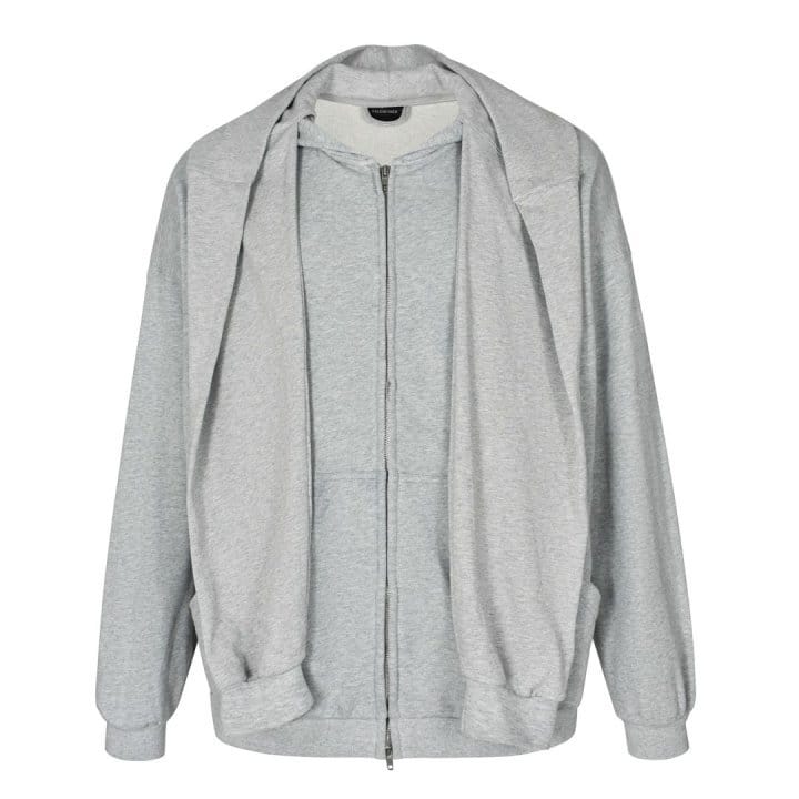 BALENCIAGA 발렌시아가 레이어드 코튼 후드집업