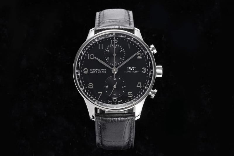 IWC 아이더블유씨 포르투기저 크로노 실버 블랙다이얼