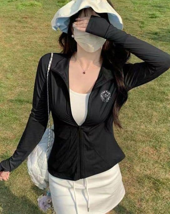 CHROME HEARTS 크롬하츠 자수 슬림핏 래쉬가드 트레이닝 집업 4COLOR