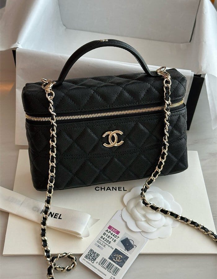 CHANEL 샤넬 코스메틱 파우치백 AP4407