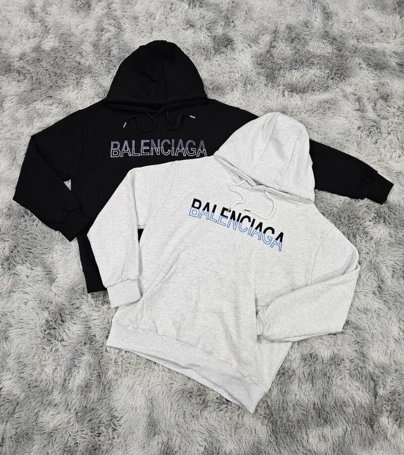 BALENCIAGA 발렌시아가 투톤 자수 후드