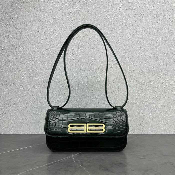 BALENCIAGA 발렌시아가 가십 BB장식 텍스처 숄더백 B59056 3COLOR