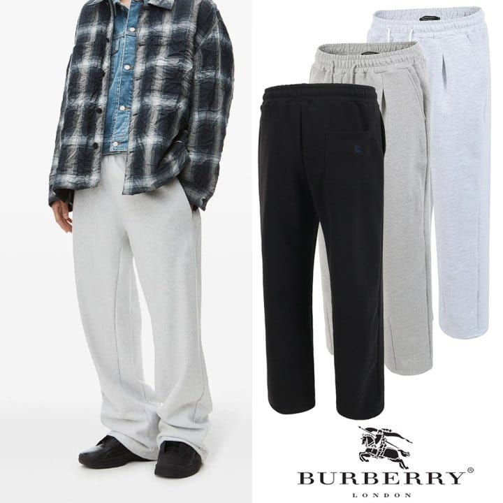 BURBERRY 버버리 기마자수 와이드 트레이닝팬츠