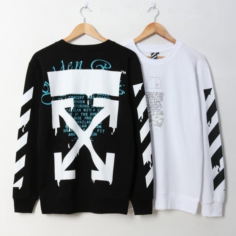 OFF-WHITE 오프화이트 드리핑 맨투맨