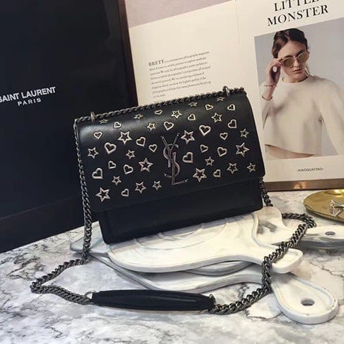 SAINT LAURENT 생로랑 별하트 선셋백 22CM Y36201