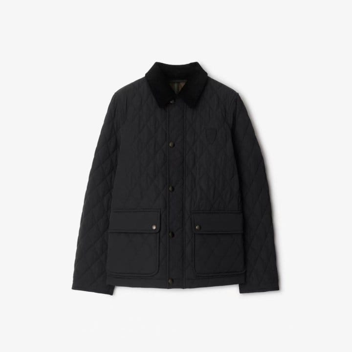 BURBERRY 버버리 코듀로이 카라 퀼팅 자켓